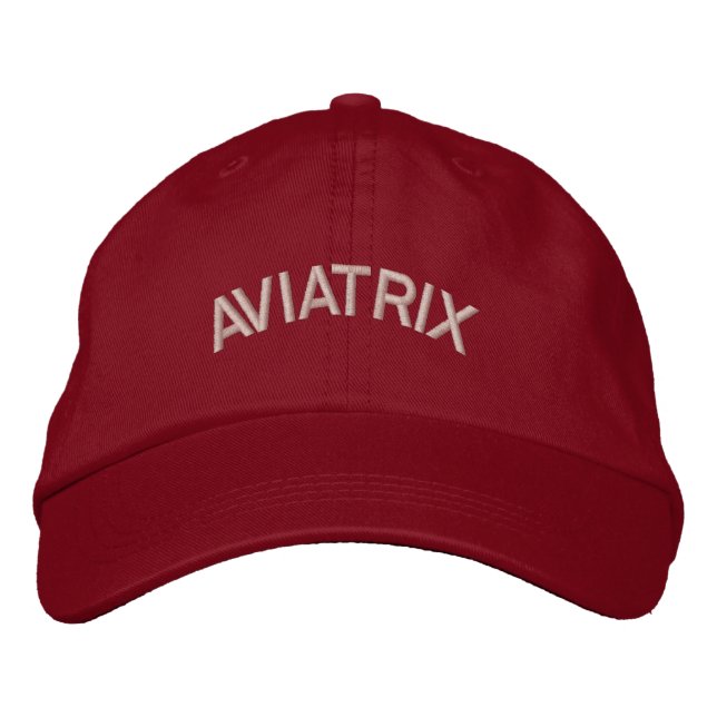 Bordada Aviatrix Aviator Gorra (Anverso)