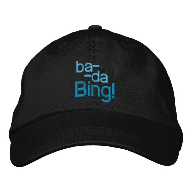 Bordada ¡BA-DA-BING! gorra (Anverso)