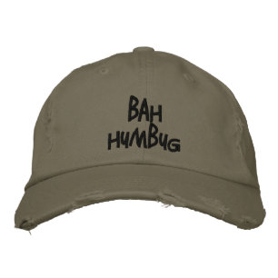 Bordada "Bah Humbug" Cap / Gorra