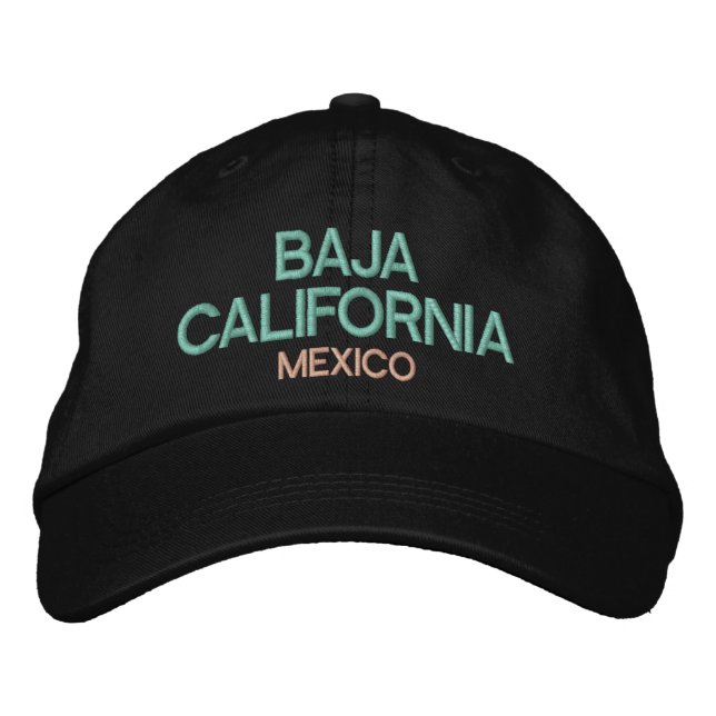 Bordada Baja California, Gorra con embargo (Anverso)