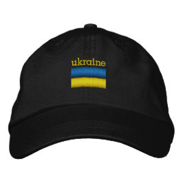 Bordada Bandera de Ucrania barrera la gorra de béisbol