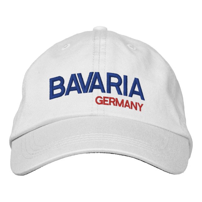 Bordada Baviera* Alemania Gorra de béisbol blanco (Anverso)