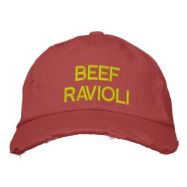 Bordada Beef Ravioli Embroidered Gorra