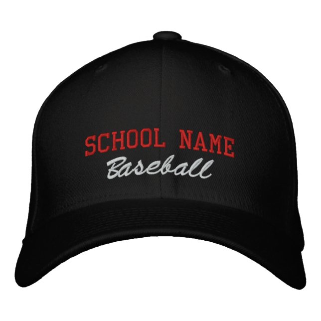 Bordada Béisbol espiritual escolar - Gorra bordado (Anverso)