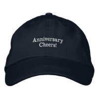 Boda de la Marina "¡Aniversario!" Gorra ajustable