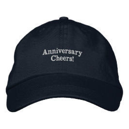 Bordada Boda de Marina "¡Salud por aniversario!" Gorra Aju
