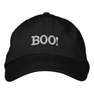 Bordada ¡Boo! Gorra de béisbol bordado