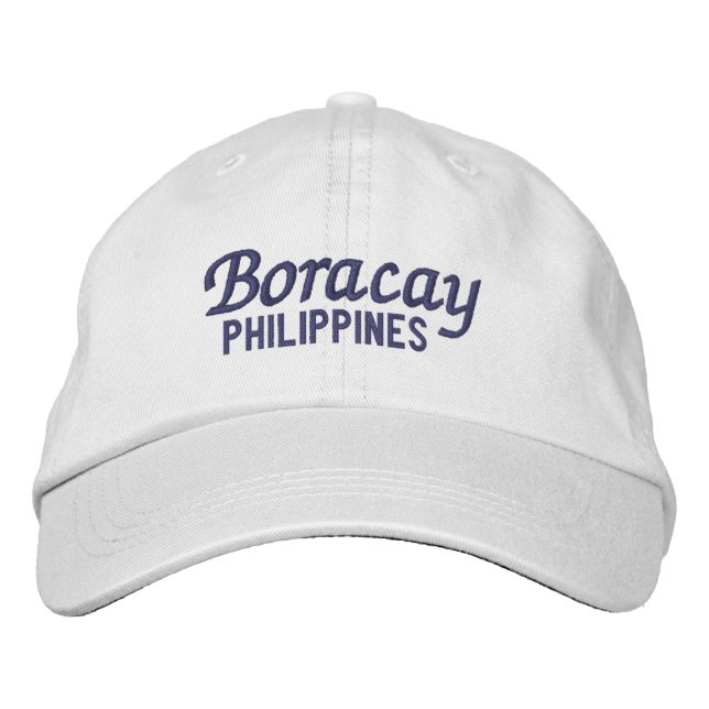 Bordada Boracay Filipinas Embrodado Gorra (Anverso)