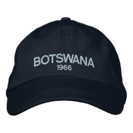 Bordada Botswana 1966 Gorra bordado