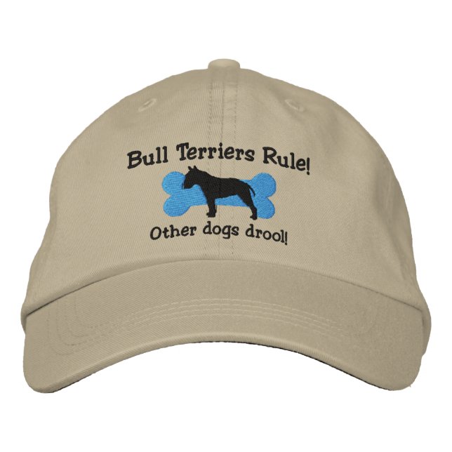 Bordada Bull Terriers gobiernan Gorra bordado (Anverso)