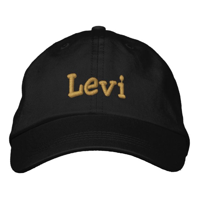 Bordada Cabo de béisbol personalizado Levi / Gorra (Anverso)