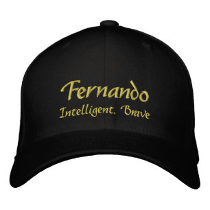 Bordada Cabo de nombre Fernando / Gorra