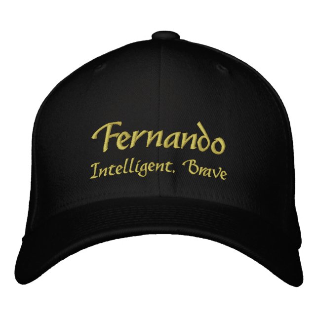 Bordada Cabo de nombre Fernando / Gorra (Anverso)