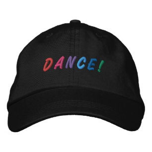 Bordada Cabo Gorra bordado multicolor de danza