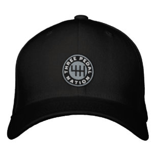 Bordada Caja de cambios manual, Gorra con bordado de dos c