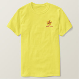 Bordada Camiseta Básica Borrada Por Hombres