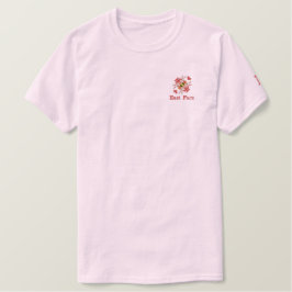 Bordada Camiseta Básica Borrada Por Hombres