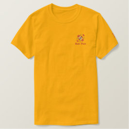 Bordada Camiseta Básica Borrada Por Hombres