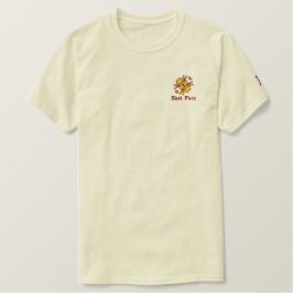 Bordada Camiseta Básica Borrada Por Hombres