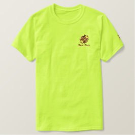 Bordada Camiseta Básica Borrada Por Hombres