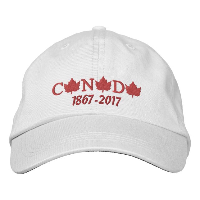 Bordada Canadá 150 Gorra de béisbol bordado (Anverso)