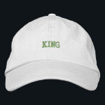 Bordada Casquillo de algodón de moda con Gorra de bordado<br><div class="desc">Tapa de algodón de moda con texto "King" bordado,  mezcla comodidad y elegancia casual.</div>