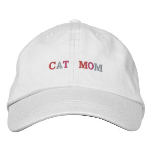 Bordada Cat Mom Gorra
