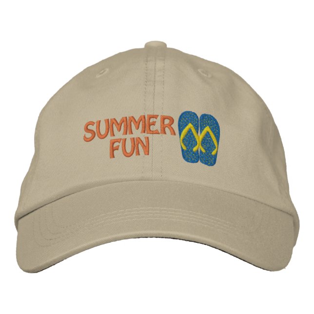 Bordada Chanclas Verano Bordado Gorra (Anverso)