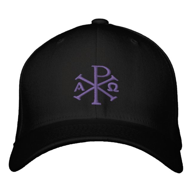 Bordada Chi Rho Borroidered Gorra (Anverso)