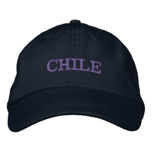 Bordada Chile bordó el gorra de béisbol