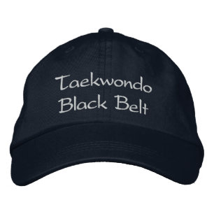 Bordada Cinturón negro de Taekwondo - gorra de béisbol de