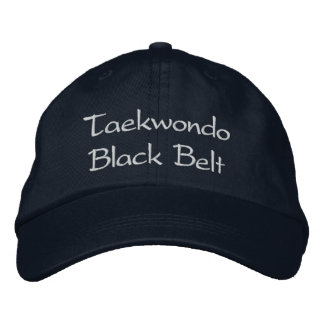 Bordada Cinturón negro de Taekwondo - gorra de béisbol de 