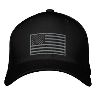 Bordada Colores tamizados Gorra bordado de bandera estadou