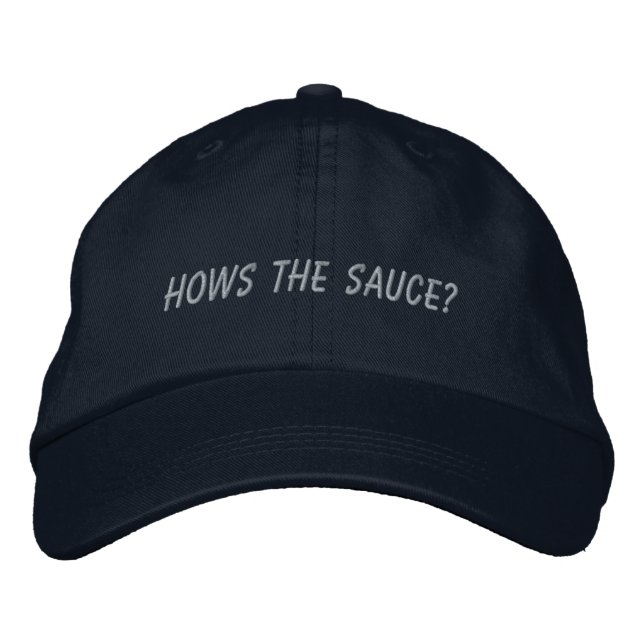 Bordada ¿Cómo se prepara la salsa? Gorra (Anverso)