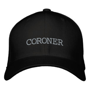 Bordada Coroner Black Gorra