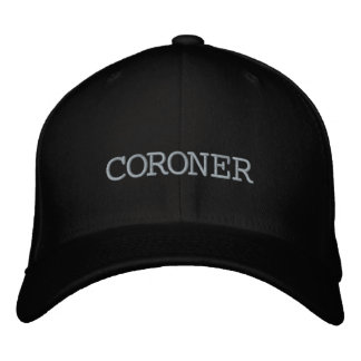 Bordada Coroner Black Gorra