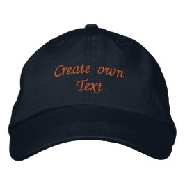 Bordada Crear un Gorra de texto propio