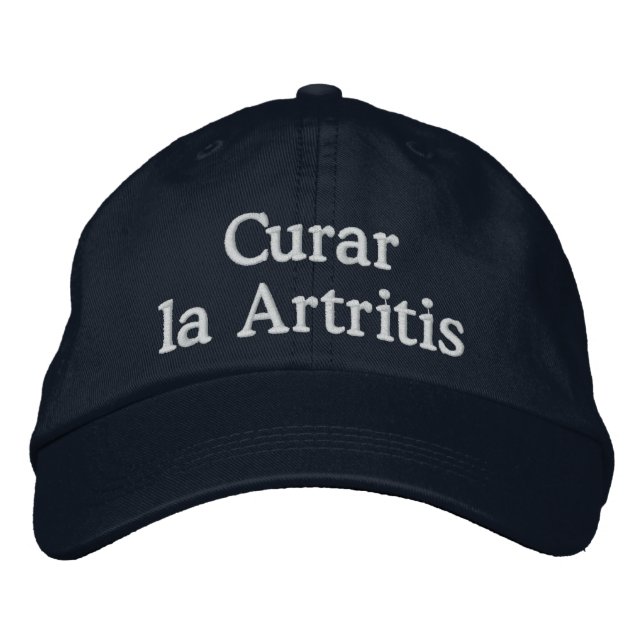 Bordada "Curar la Artritis" - Gorra de Bordados (Anverso)