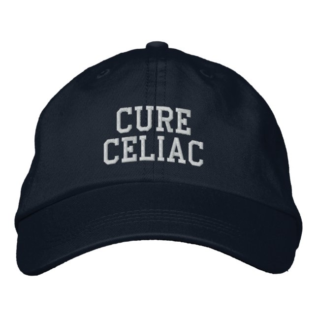 Bordada "Cure Celiac" - Gorra bordado (Anverso)