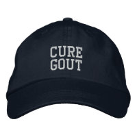 "Cure Gout" - Gorra bordado
