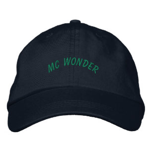 Bordada Deseos de Navidad de MC Wonder en Gorra Azul Marin