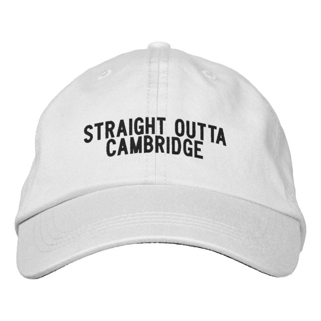Bordada Directamente de Cambridge Massachusetts Gorra (Anverso)
