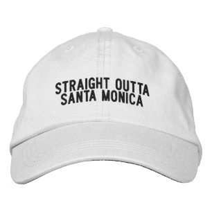Bordada Directo desde Santa Mónica California Gorra
