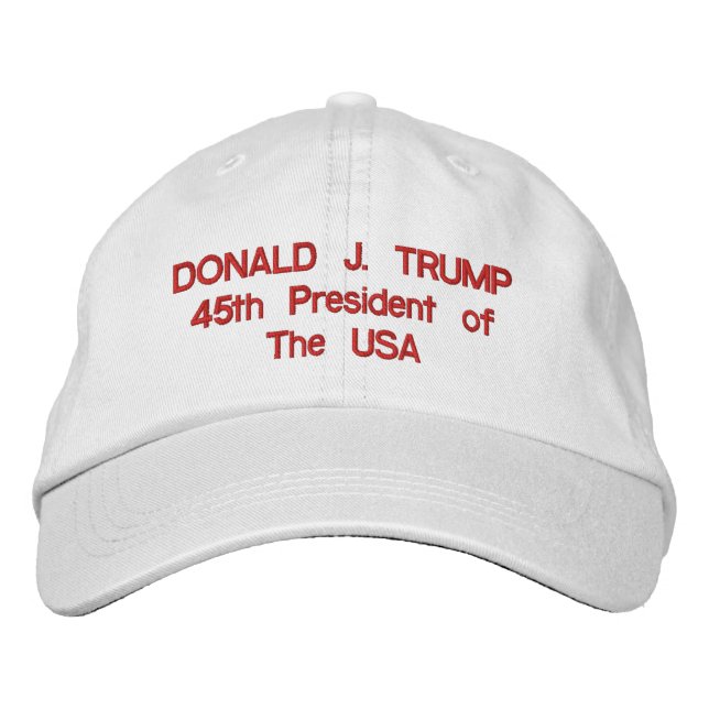 Bordada Donald J. Trump 45° presidente del Gorra de Estado (Anverso)