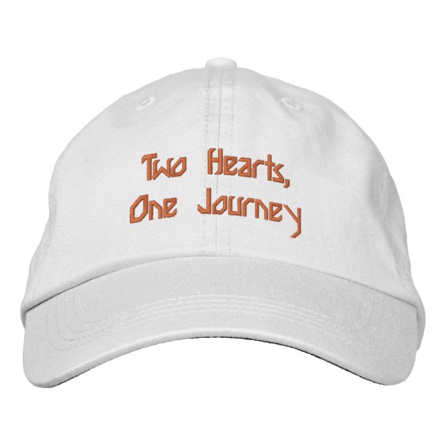 Bordada Dos Corazones Un Viaje Gorra Personalizada Sombrer (Anverso)
