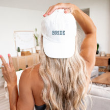 Dusty Blue Bride Gorra - Regalo de la fiesta de la