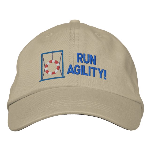 Bordada Ejecutar Agility Embroidered Gorra (Anverso)