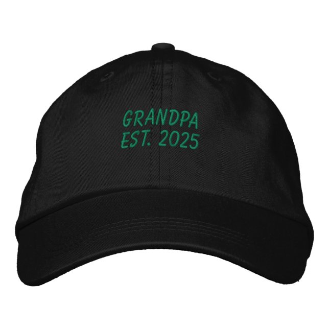 Bordada El abuelo Est. Gorra de béisbol bordado de 2025 (Anverso)