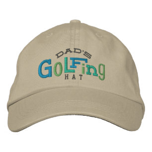 Bordada El afortunado Gorra del bordado de golf de papá