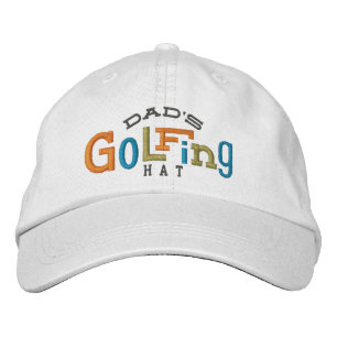 Bordada El afortunado Gorra del bordado de golf de papá